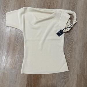 Khy sueded stretch twisted top